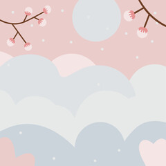 Abstract background poster. Good for fashion fabrics, postcards, email header, wallpaper, banner, events, covers, advertising, and more. Valentine's day, women's day, mother's day background.