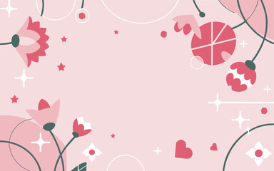 Abstract background poster. Good for fashion fabrics, postcards, email header, wallpaper, banner, events, covers, advertising, and more. Valentine's day, women's day, mother's day background.