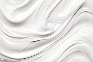 White skincare cream texture as background, close up of cosmetic products