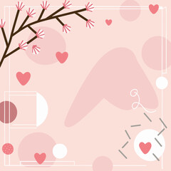 Abstract background poster. Good for fashion fabrics, postcards, email header, wallpaper, banner, events, covers, advertising, and more. Valentine's day, women's day, mother's day background.