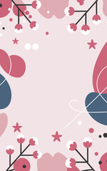 Abstract background poster. Good for fashion fabrics, postcards, email header, wallpaper, banner, events, covers, advertising, and more. Valentine's day, women's day, mother's day background.