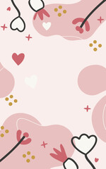 Abstract background poster. Good for fashion fabrics, postcards, email header, wallpaper, banner, events, covers, advertising, and more. Valentine's day, women's day, mother's day background.