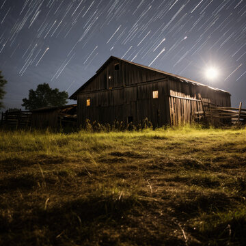 Firefly Glow: Around Two Old Barns