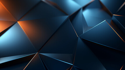 Abstract 3d rendering of geometric surface position modern