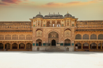 Fototapeta na wymiar top view of Nahargarh fort, Rajasthan India