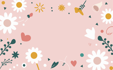 Abstract background poster. Good for fashion fabrics, postcards, email header, wallpaper, banner, events, covers, advertising, and more. Valentine's day, women's day, mother's day background.