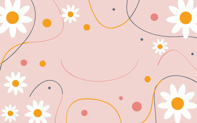 Floral background, Abstract. Good for fashion fabrics, postcards, email header, wallpaper, banner, events, covers, advertising, and more. Valentine's day, women's day, mother's day background.