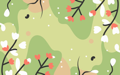 Floral background, Abstract. Good for fashion fabrics, postcards, email header, wallpaper, banner, events, covers, advertising, and more. Valentine's day, women's day, mother's day background. 