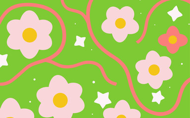 Floral background, Abstract. Good for fashion fabrics, postcards, email header, wallpaper, banner, events, covers, advertising, and more. Valentine's day, women's day, mother's day background.