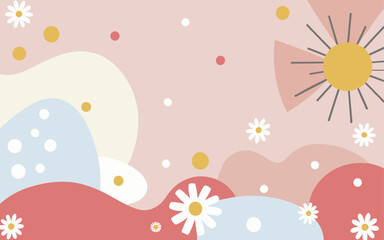 Floral background, Abstract. Good for fashion fabrics, postcards, email header, wallpaper, banner, events, covers, advertising, and more. Valentine's day, women's day, mother's day background.