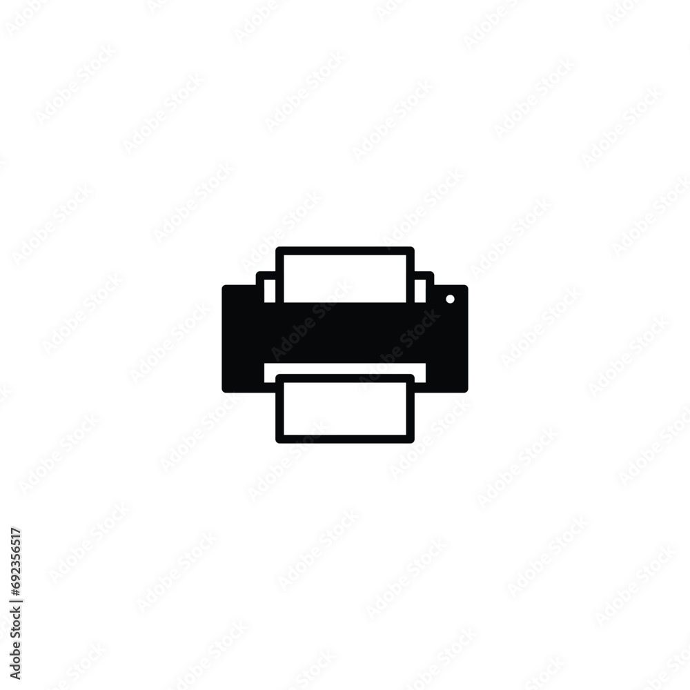 Poster printer icon vector for web for web site computer and mobile app