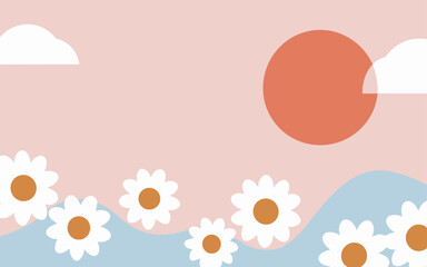 Floral background, Abstract. Good for fashion fabrics, postcards, email header, wallpaper, banner, events, covers, advertising, and more. Valentine's day, women's day, mother's day background.