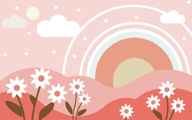 Floral background, Abstract. Good for fashion fabrics, postcards, email header, wallpaper, banner, events, covers, advertising, and more. Valentine's day, women's day, mother's day background.