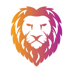 Lion Head Vector Logo Design Template