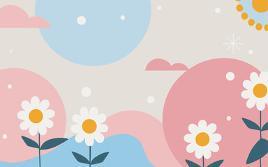 Floral background. Good for fashion fabrics, postcards, email header, wallpaper, banner, events, covers, advertising, and more. Valentine's day, women's day, mother's day background.