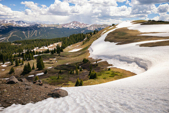 Spring landscape in the Eagles Nest Wilderness, Colorado