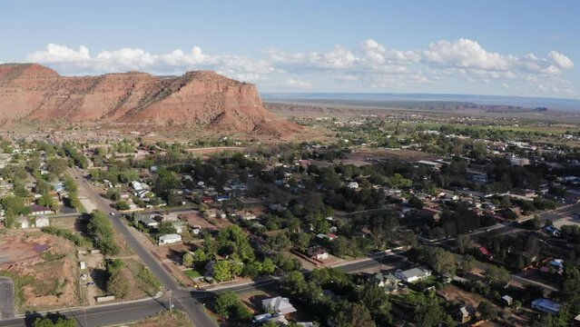 The Town Of Kanab From The Sky