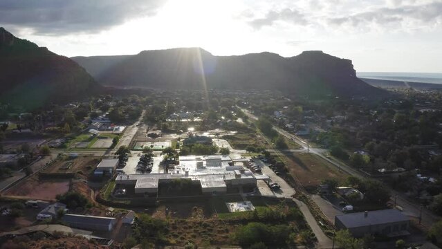 Sunrise View Over Town Of Kanab