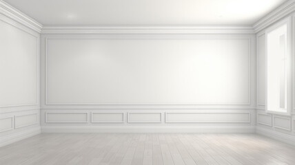 Interior empty room 3D rendering modern
