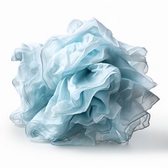 Used Crumpled Paper Tissues On White, White Background, For Design And Printing