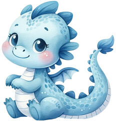 Cute Blue Dragon