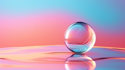 background with colorful and vibrant bubbles, ai