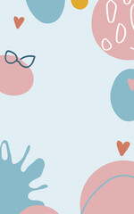 Abstract background poster. Good for fashion fabrics, postcards, email header, wallpaper, banner, events, covers, advertising, and more. Valentine's day, women's day, mother's day background.