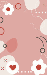 Abstract background poster. Good for fashion fabrics, postcards, email header, wallpaper, banner, events, covers, advertising, and more. Valentine's day, women's day, mother's day background.