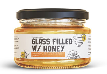 Honey Jar Mockup Template