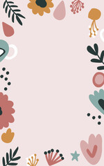 Floral background, Abstract. Good for fashion fabrics, postcards, email header, wallpaper, banner, events, covers, advertising, and more. Valentine's day, women's day, mother's day background.