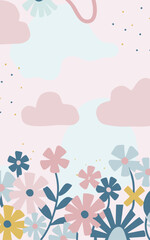 Abstract background poster. Good for fashion fabrics, postcards, email header, wallpaper, banner, events, covers, advertising, and more. Valentine's day, women's day, mother's day background. 