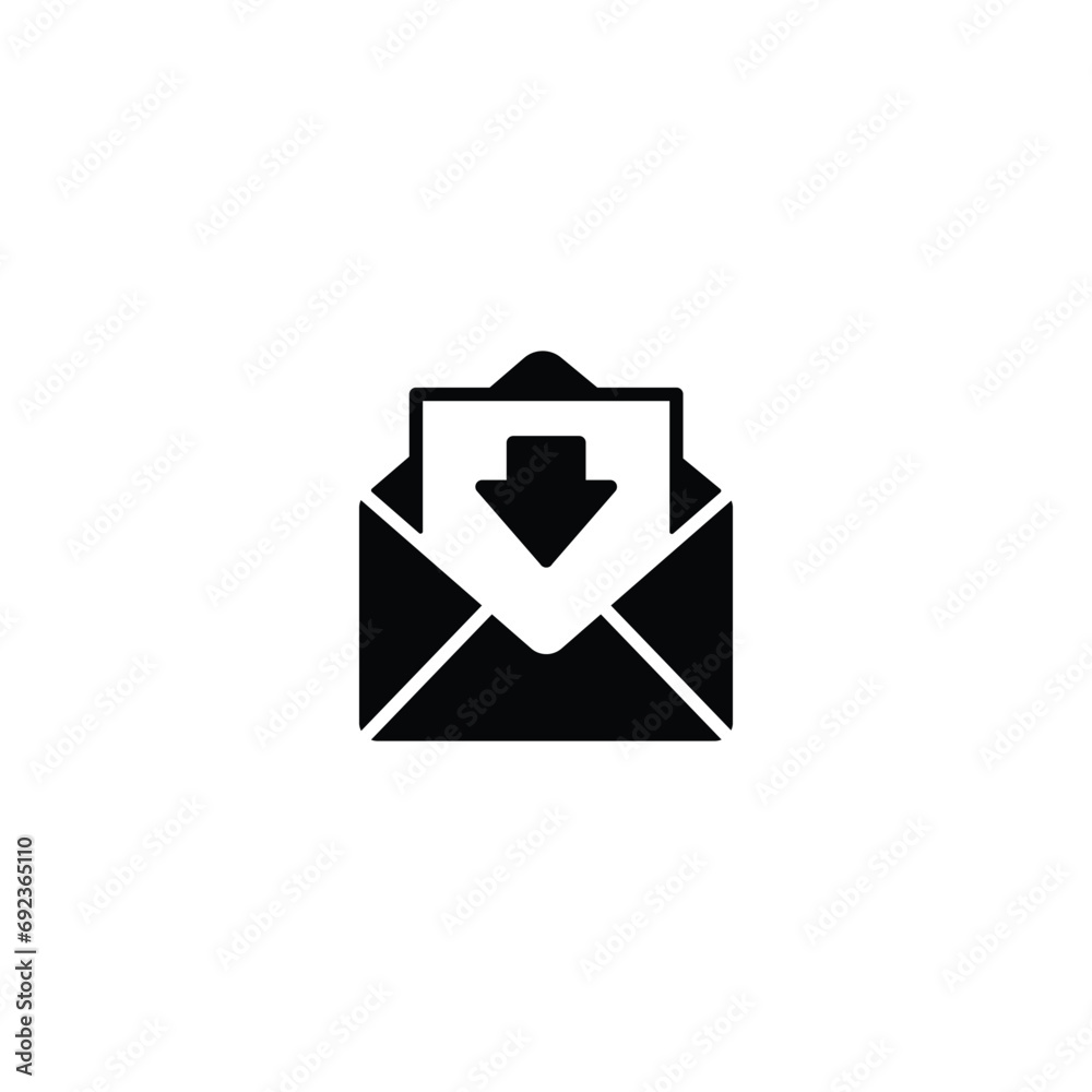 Wall mural envelope icon, mail icon, email sign vector for web site computer and mobile app