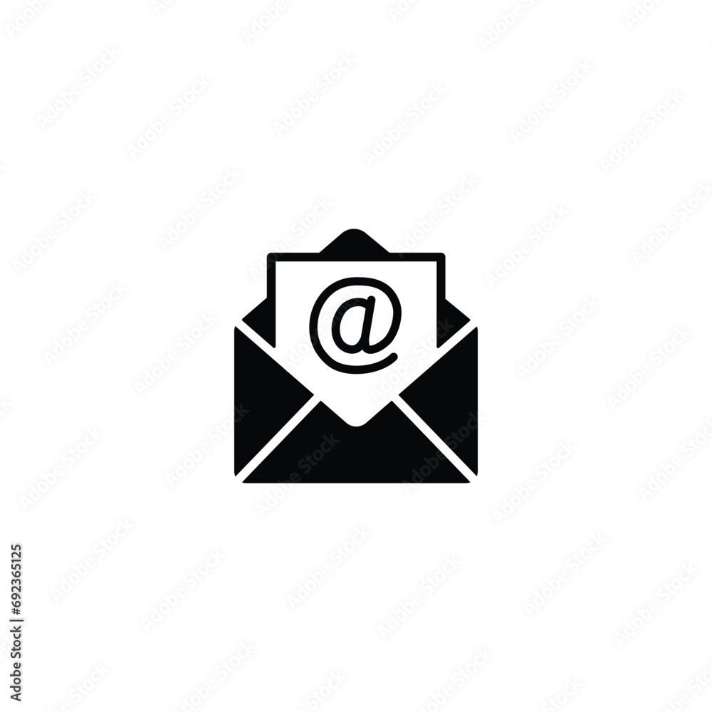 Wall mural envelope icon, mail icon, email sign vector for web site computer and mobile app
