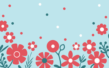 Abstract background poster floral. Good for fashion fabrics, postcards, email header, wallpaper, banner, events, covers, advertising, and more. Valentine's day, women's day, mother's day background. 