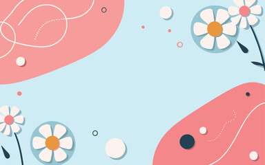 Abstract background poster floral. Good for fashion fabrics, postcards, email header, wallpaper, banner, events, covers, advertising, and more. Valentine's day, women's day, mother's day background. 