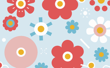 Abstract background poster floral. Good for fashion fabrics, postcards, email header, wallpaper, banner, events, covers, advertising, and more. Valentine's day, women's day, mother's day background.