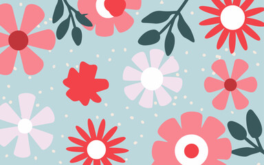Abstract background poster floral. Good for fashion fabrics, postcards, email header, wallpaper, banner, events, covers, advertising, and more. Valentine's day, women's day, mother's day background.