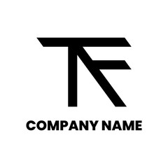 A simple letter T F logo suitable for your company branding or initials
