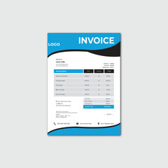 Invoice template design, invoicing quotes, money bills, price invoices, payment agreement design, business invoice, clean and minimal business modern invoice template vector design