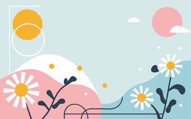 Floral background. Good for fashion fabrics, postcards, email header, wallpaper, banner, events, covers, advertising, and more. Valentine's day, women's day, mother's day background.