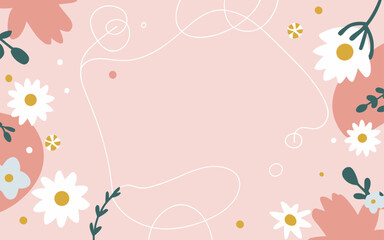 Floral background. Good for fashion fabrics, postcards, email header, wallpaper, banner, events, covers, advertising, and more. Valentine's day, women's day, mother's day background.