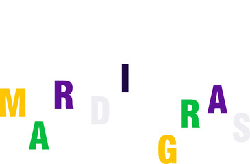 Mardi gras hanging element