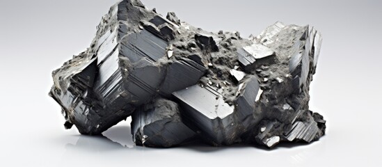 Rare earth mineral sample of galena metallic ore.