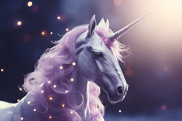 Obraz na płótnie Canvas Fabulous Bright Unicorn