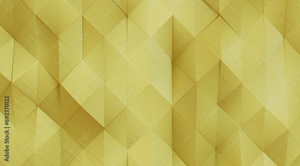 Wall mural random shifted wall background with tiles. futuristic, triangle tile pattern wallpaper with 3d. 3d r