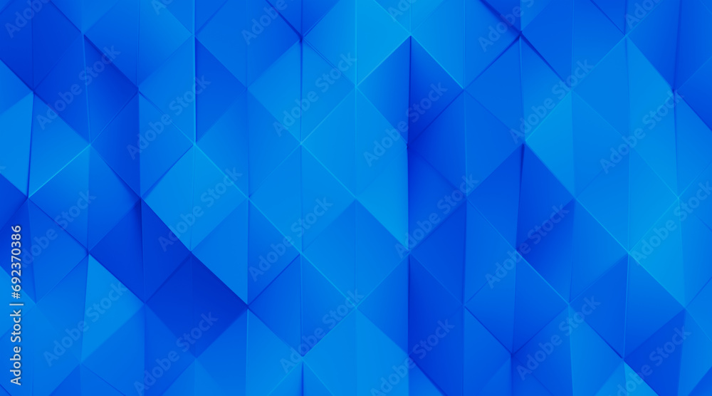 Wall mural random shifted wall background with tiles. futuristic, triangle tile pattern wallpaper with 3d. 3d r