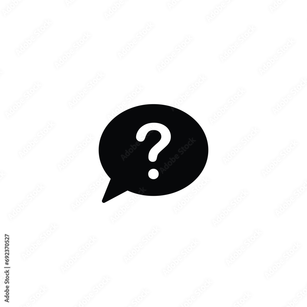 Poster question icon, question sign vector for web site computer and mobile app