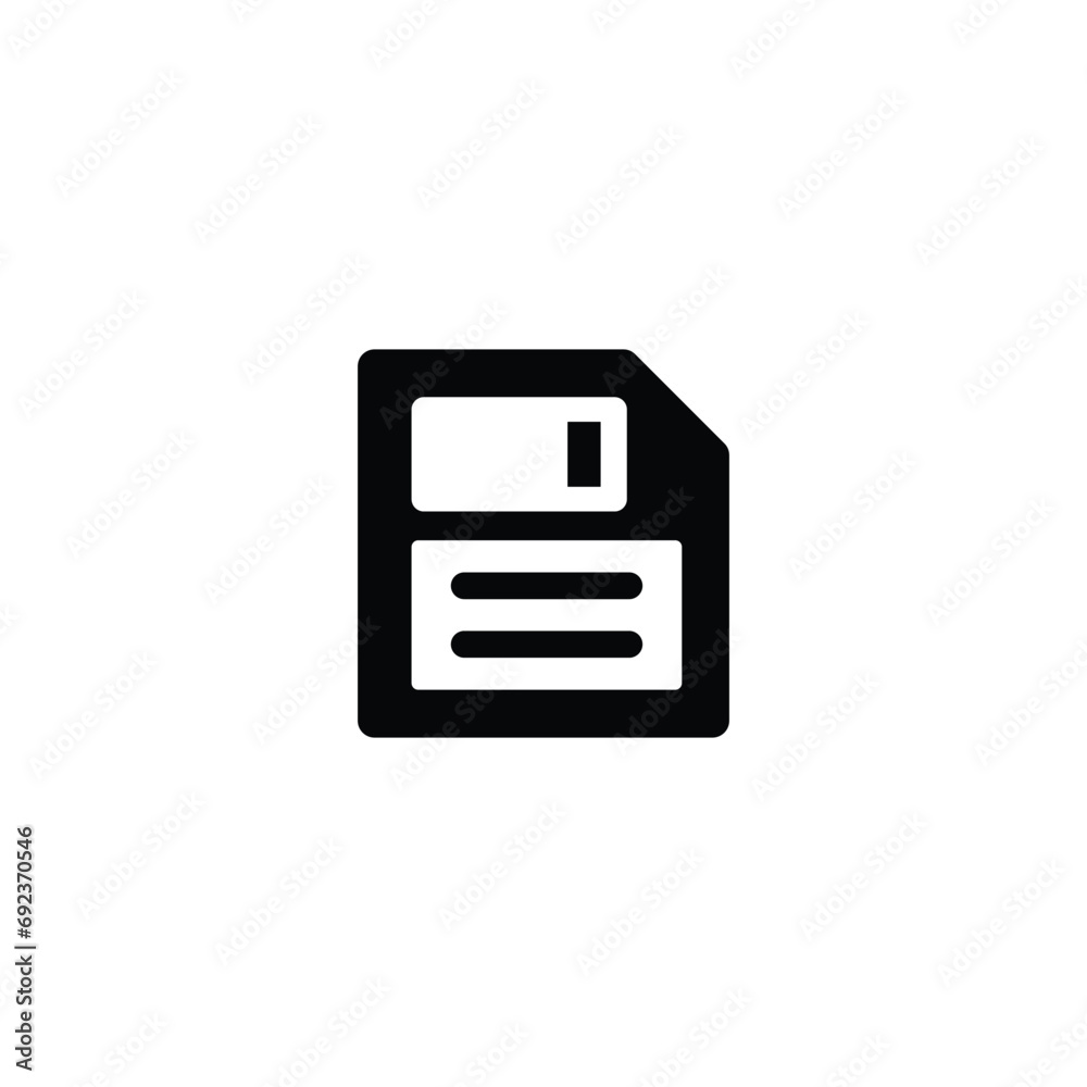 Poster save icon, floppy disk icon vector for web site computer and mobile app