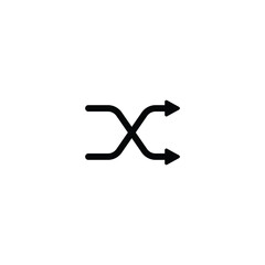 Shuffle icon,  Shuffle sign vector for web site Computer and mobile app