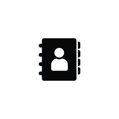 address book icon vector for web site Computer and mobile app